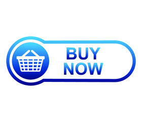 Buy now button. Vector icon flat design