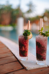 Food and drink in a luxury resort