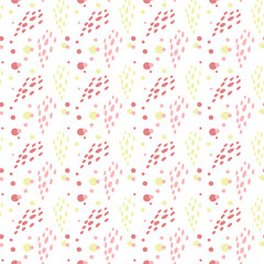 Seamless pattern with stains . Valentine's Day Background. Vector illustration