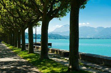 Boats and yachts, Lac du Bourget, Aix-les-Bains, Savoie, Rhone-Alps, France