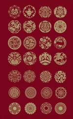 Auspicious decorative pattern in ancient China