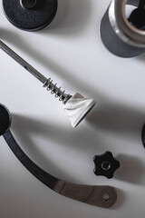 Close up of ceramic burr