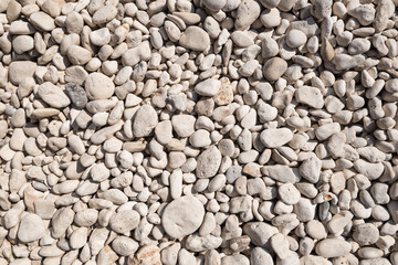 White rounded boulders close up