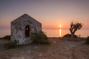 Ruins during sunrise