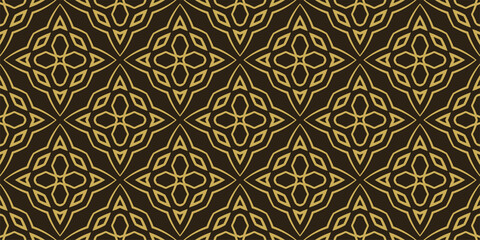 Vintage decorative background pattern, seamless wallpaper texture. Vector image