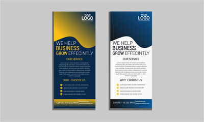 Training Growing Team Building Leadership Business Roll Up Banner Stand brochure flat design template creative concept. Cover presentation. Publication.