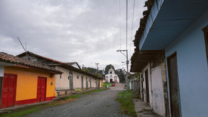 Photograph of the streets and parks of the center of Barragán Valle del Cauca Colombia.