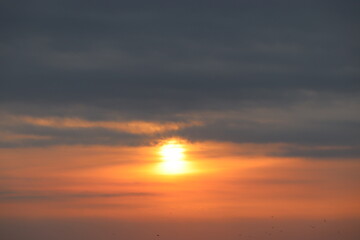 伊良湖岬から見るの迫力ある絶景　日の出