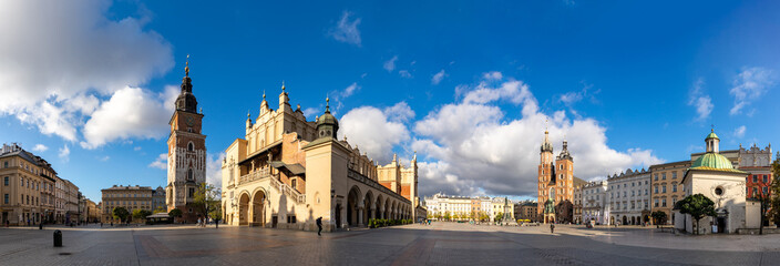 Fototapeta na wymiar Kraków Main Square Panorama