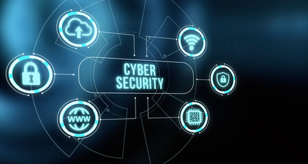 Internet, business, Technology and network concept. Cyber security data protection business technology privacy concept.
