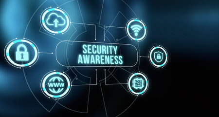 Internet, business, Technology and network concept. Cyber security data protection business technology privacy concept.