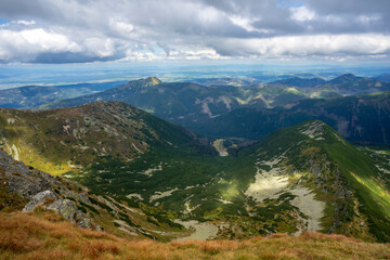 Fototapeta premium Beautiful view from the top of Salatin. Western Tatras. Slovakia.