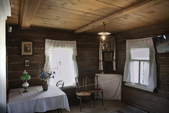 House of Sergei Yesenin in Konstantinovo village. Ryazan oblast. Russia