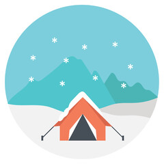 Camping in winter 
