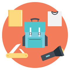 Backup and Hiking Equipment 