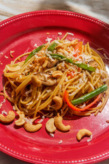 Cashew Coconut Lo Mein