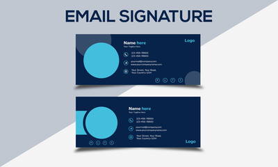 Corporate professional unique modern cool personal Email signature template