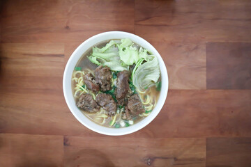 noodle or Chinese noodle or beef noodle