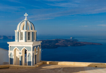Fototapeta na wymiar Church on Santorini, Greece.