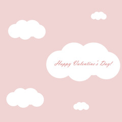 Valentines day card vector illustration