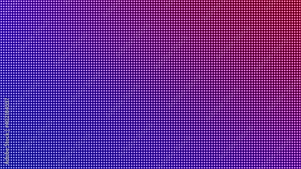 Wall mural led screen. pixel textured background. digital display with dots. lcd monitor. color electronic diod