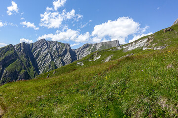 Mount Watzmann (peak Hocheck) in the german Alps near Berchtesgaden