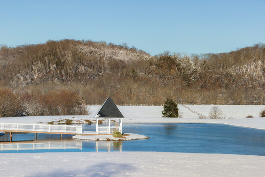Winter Landscape views of rural Tennessee