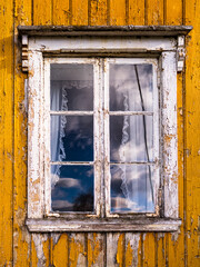 old window in wall