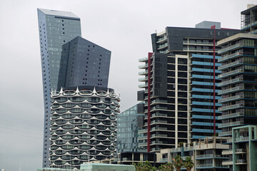 Modern architecture in Docklands - Melbourne, Victoria, Australia