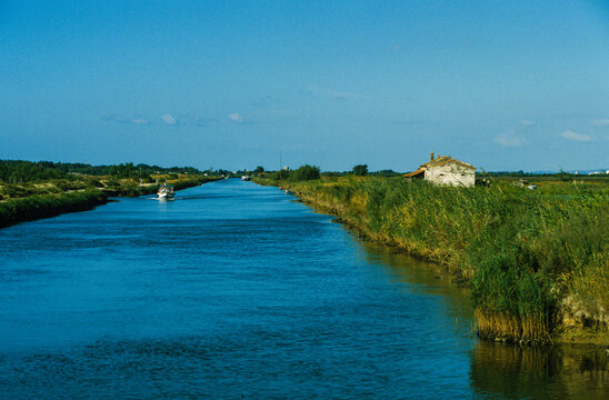 Canal du Midi, Carnon, Camargue, 34, H&eacute;rault