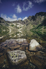 Hiking trails in High Tatras, Slovakia in early summer