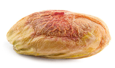 The pistachio core is isolated on a white background.