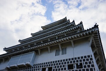 Fototapeta na wymiar Shimabara castle in Shimabara, Nagasaki prefecture, Japan - 島原城 長崎 日本 