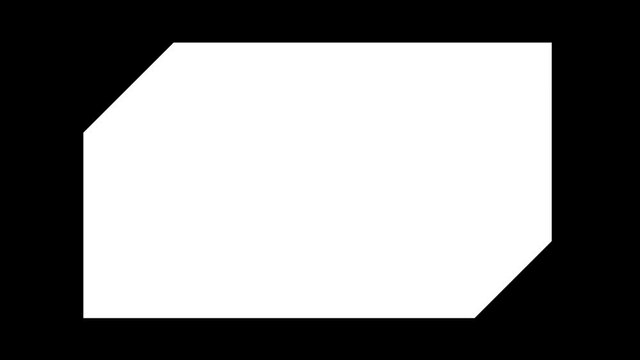 Animation of opening and close bars. motion graphics and animated transition with Alpha channel