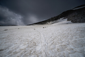 Hiking mount Ankogel in austrian Hohe Tauern