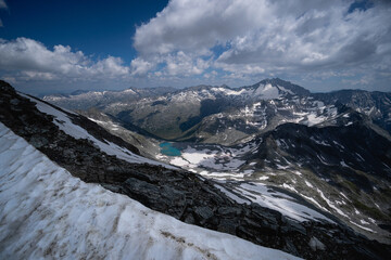 Hiking mount Ankogel in austrian Hohe Tauern