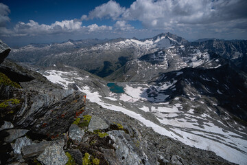 Hiking mount Ankogel in austrian Hohe Tauern
