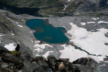 Hiking mount Ankogel in austrian Hohe Tauern