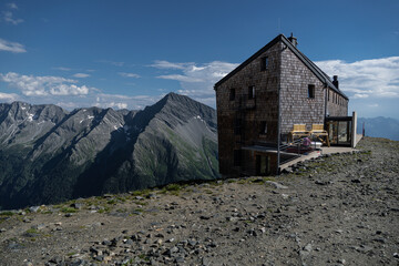Hiking mount Ankogel in austrian Hohe Tauern