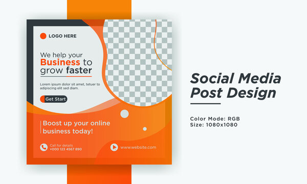 Corporate Business social media post design template