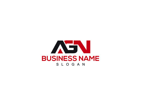 AGN Letter Logo, agn logo icon vector