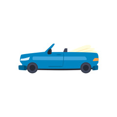 blue and convertible car icon vector design