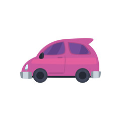 purple micro car icon vector design