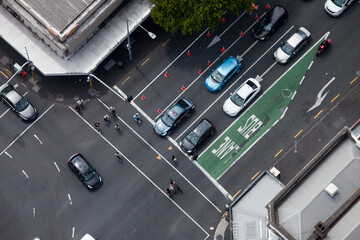 traffic intersection in Auckland New Zealand
