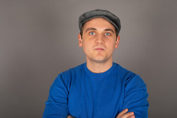 Handsome man studio portrait