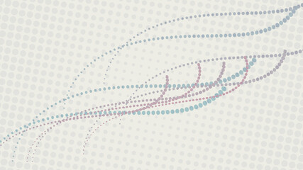 Obraz premium Vector halftone dots gray abstract background with waves
