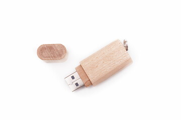 Nadera pendrive on white background