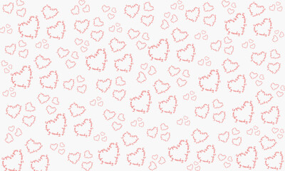  white and pink pattern of the word I love you in Spanish forms a heart.