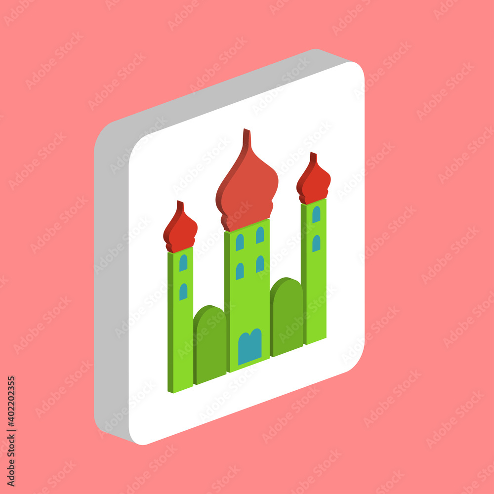 Poster mosque simple vector icon. illustration symbol design template for web mobile ui element. perfect co