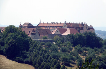 Fototapeta na wymiar Blick auf Schloss ob Ellwangen